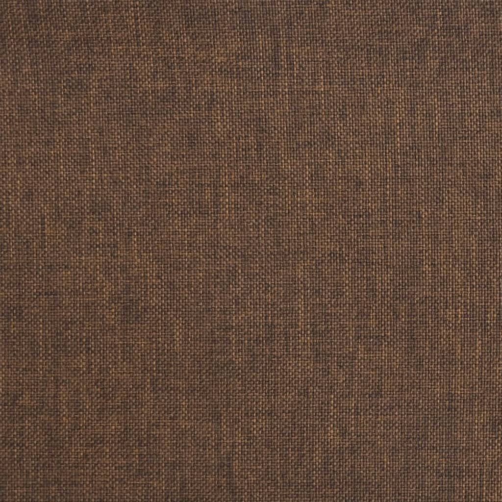 vidaXL مقاعد بار 2 ق قماش بني