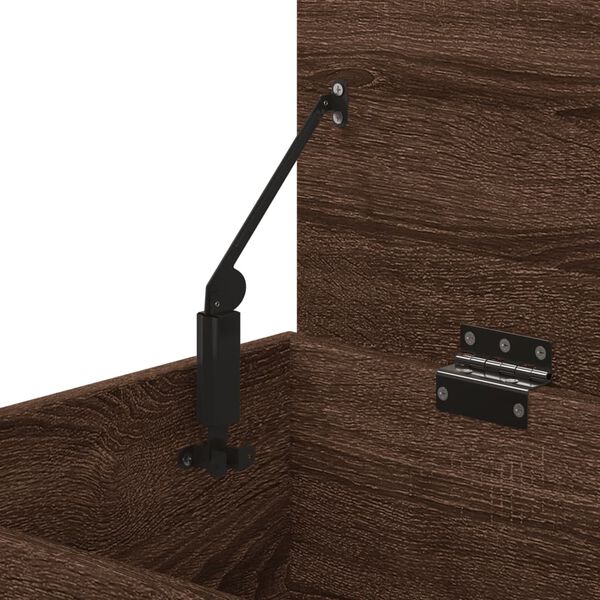 vidaXL صندوق تخزين أوك بني 84×42×46 سم خشب صناعي