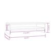 vidaXL حامل شاشة 13x24x50 سم خشب صنوبر صلب