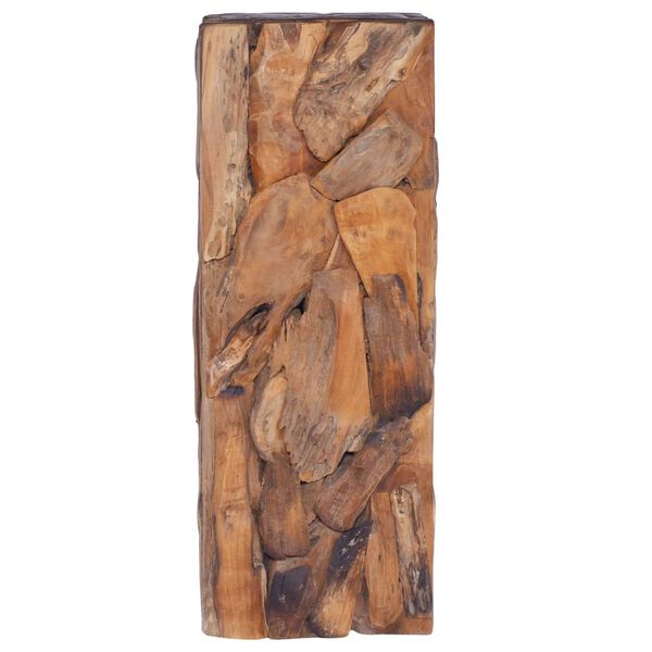 vidaXL طاولة جانبية 30×30×80 سم خشب ساج صلب