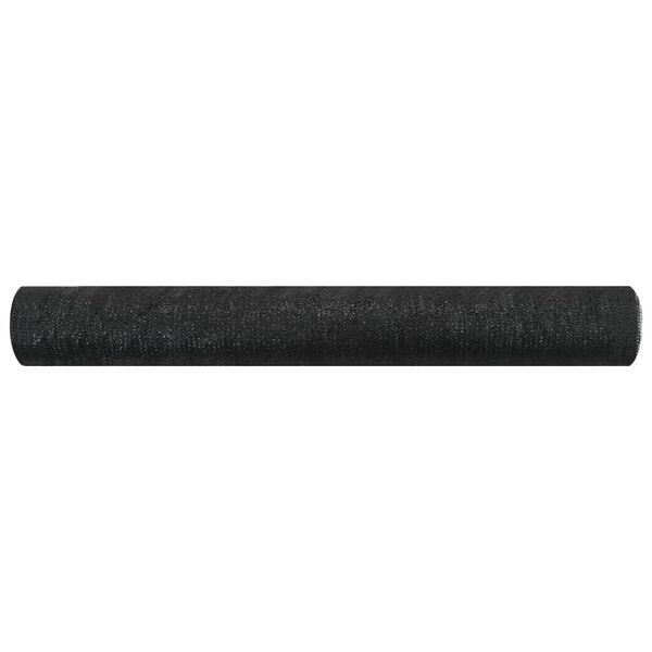 vidaXL شبكة خصوصية أسود 1×10 م HDPE وزن 75 جم/م²