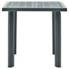 vidaXL طاولة حديقة أخضر 80×75×72 سم بلاستيك