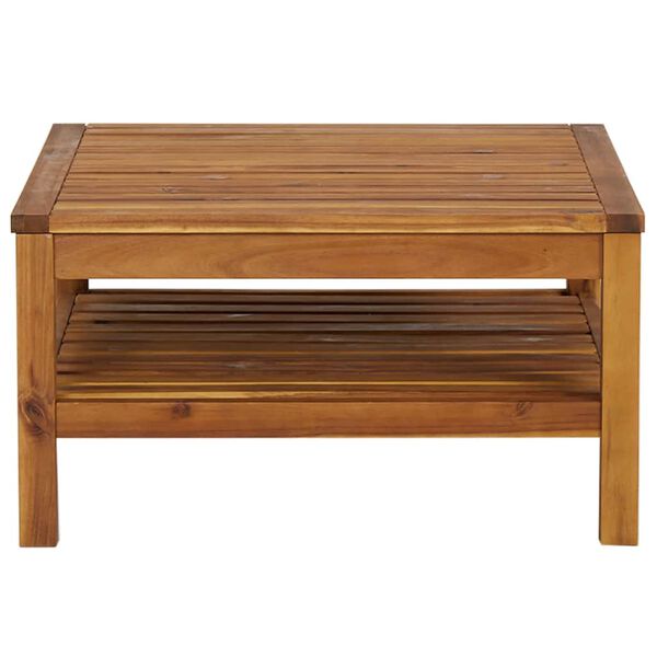 vidaXL طاولة قهوة 65×65×35 سم خشب أكاسيا صلب