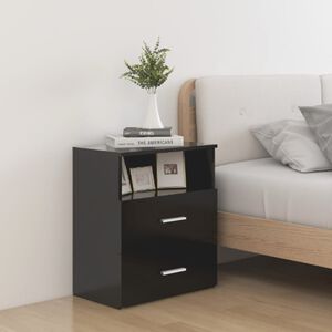 vidaXL خزانة سرير أسود 50&times;32&times;60 سم