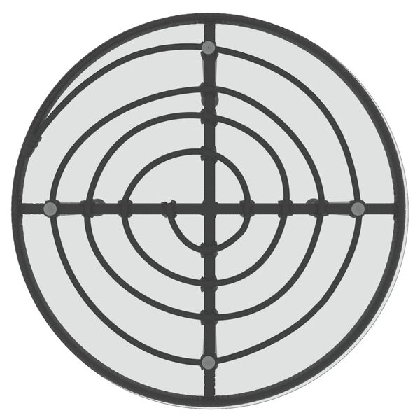 vidaXL طقم سفرة حديقة 3 قطع بولي روطان أسود