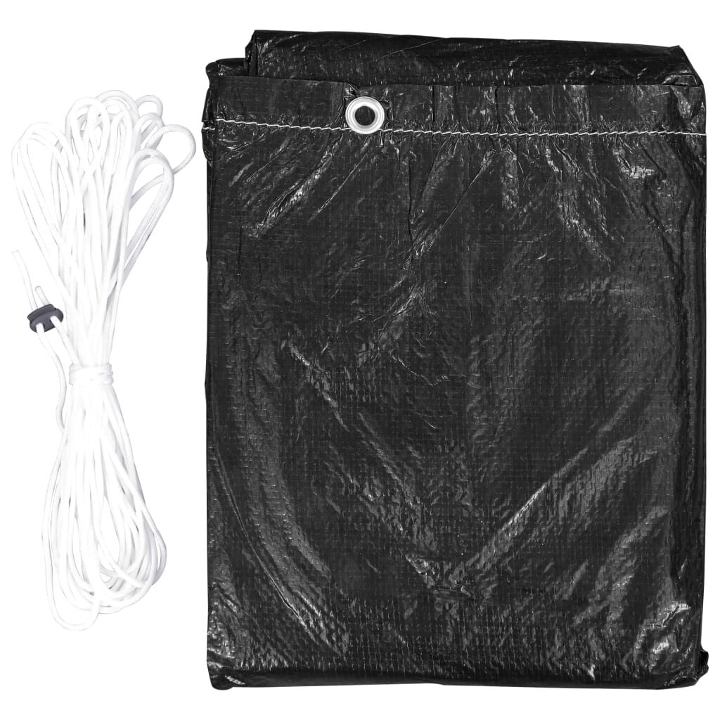 vidaXL غطاء مقعد متأرجح 10 فتحات تثبيت 2 سحابات 170x145x225 سم