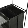 حامل ملابس فولاذ وقماش غير منسوج 158x44x87 سم أسود vidaXL