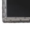 vidaXL طاولة حديقة لون رمادي 80&times;80&times;74 سم بولي روطان