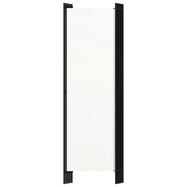 vidaXL مقسم غرفة ذو 5 ألواح أبيض 250×180 سم