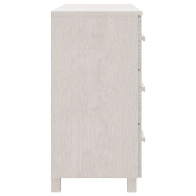 vidaXL خزانة جانبية أبيض 90×40×80 سم خشب صنوبر صلب