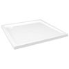 vidaXL قاعدة دش ABS مربعة لون أبيض 80 × 80 سم