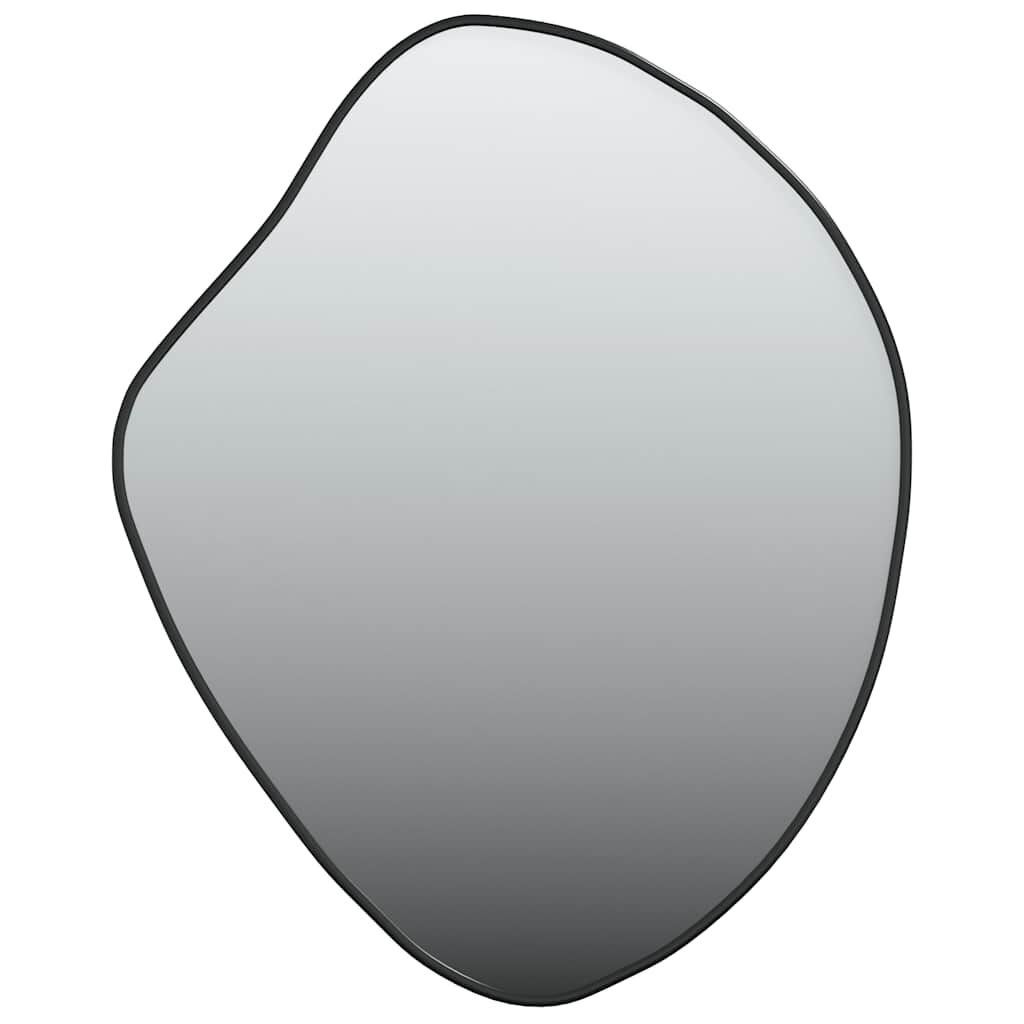 vidaXL مرآة حائط لون أسود 50x60 سم