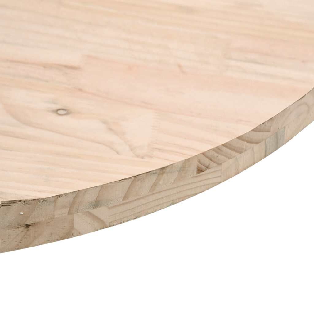 vidaXL سطح طاولة قطر 2,5x40 سم خشب صنوبر صلب