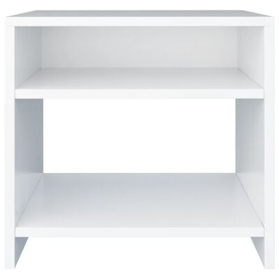 vidaXL خزانة جانب سرير لون أبيض 40×30×40 سم خشب صناعي