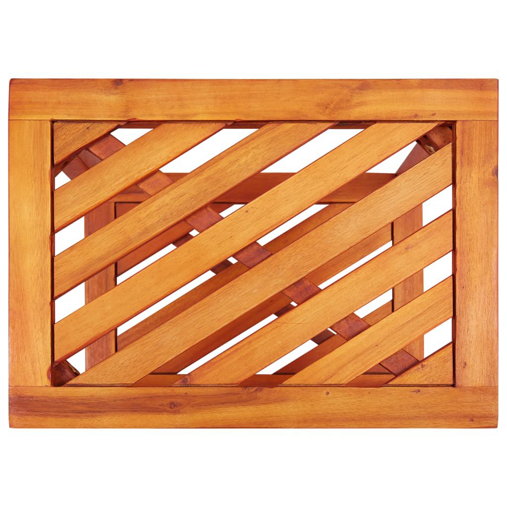 vidaXL طاولة جانبية خشب أكاسيا صلب 45×33×45 سم