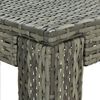 vidaXL طاولة بار للحديقة رمادي 100×60.5×110.5 سم بولي روطان