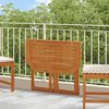 vidaXL طاولة بيسترو 90×50×75 سم خشب سنط صلب