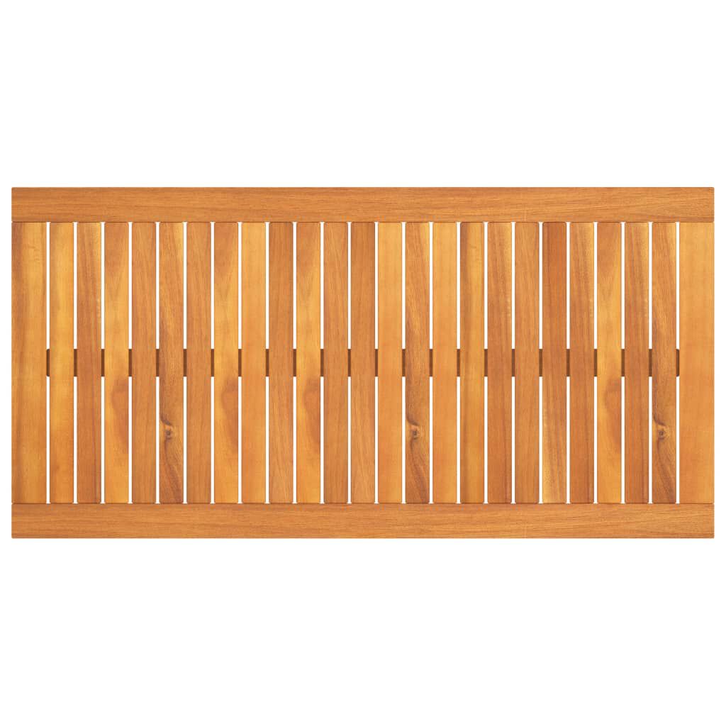 vidaXL طاولة قهوة 100×50×33 سم خشب أكاسيا صلب