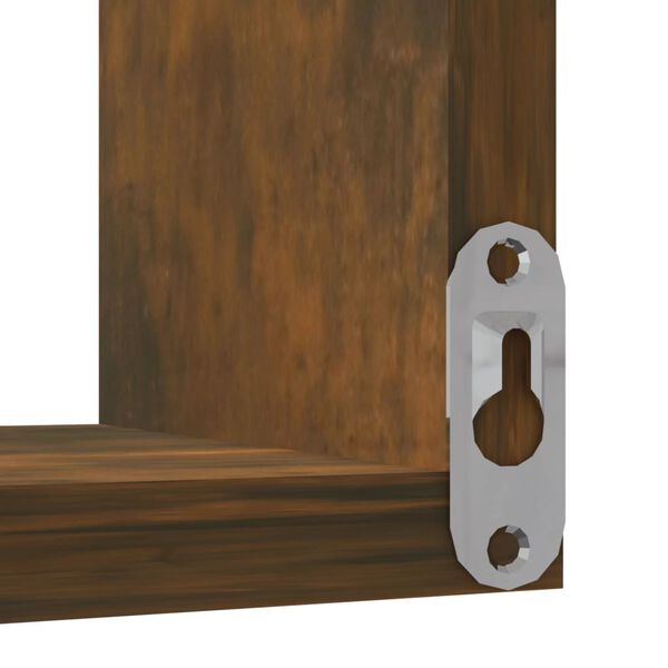 vidaXL رف جداري ركني أوك دخاني 40×40×50 سم خشب صناعي