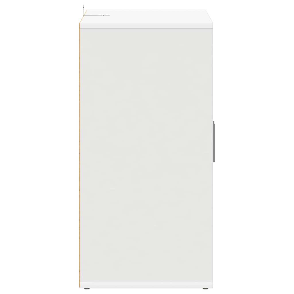 vidaXL خزانة أحذية 60×35×70 سم خشب صناعي أبيض