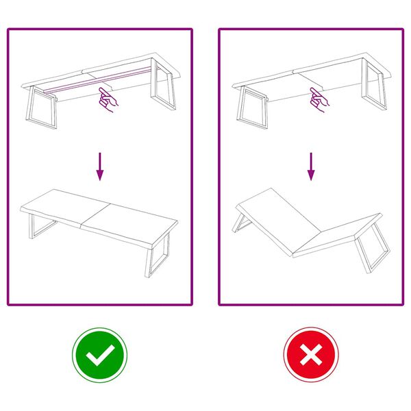 vidaXL سطح طاولة لون بني فاتح 160*50*(2-4) سم خشب بلوط صلب معالج