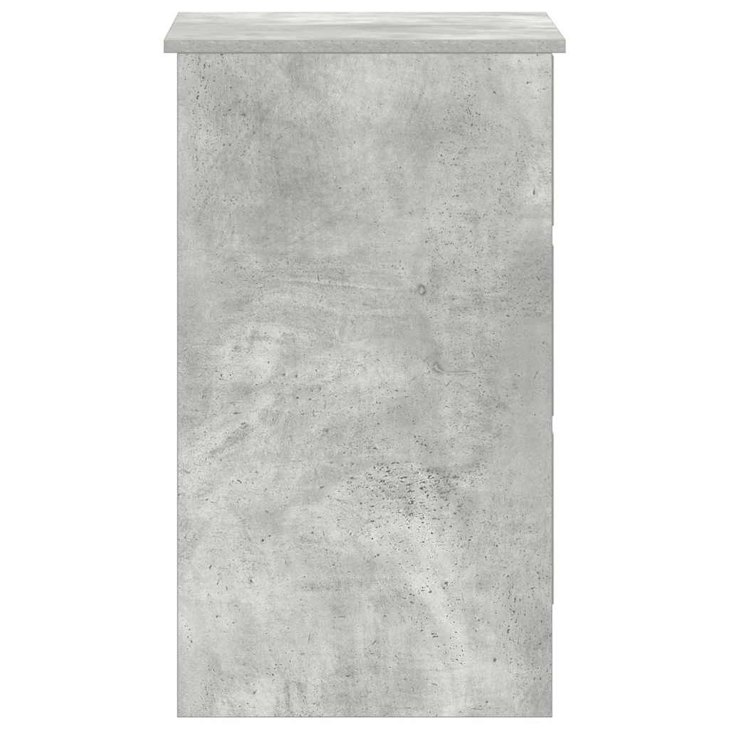 vidaXL مكتب لون رمادي أسمنتي 90×45×76 سم خشب صناعي