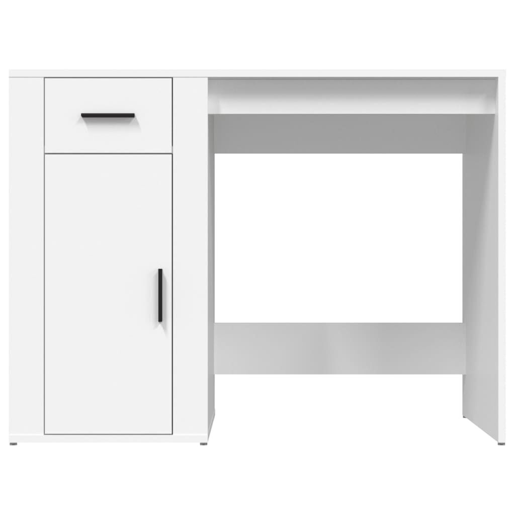 vidaXL مكتب أبيض 100x49x75 سم خشب صناعي