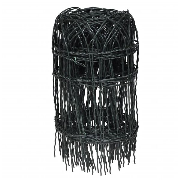 سياج حديقة حديد مطلي بمسحوق 0.4x25 م vidaXL