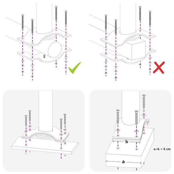 vidaXL مظلة فناء جانبية قابلة للسحب 300×80 سم رمادي