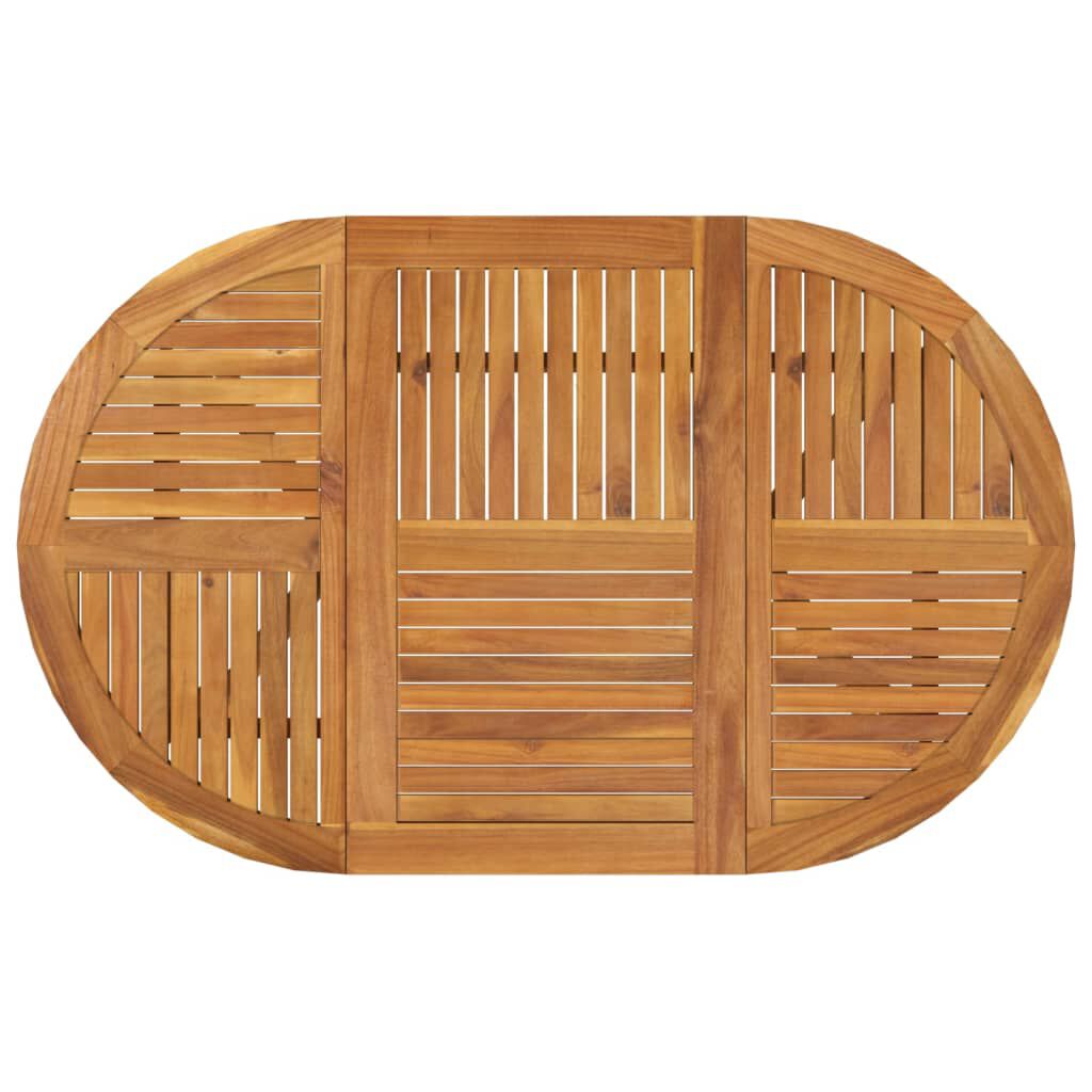 vidaXL طاولة حديقة 75x90x150 سم خشب أكاسيا صلب