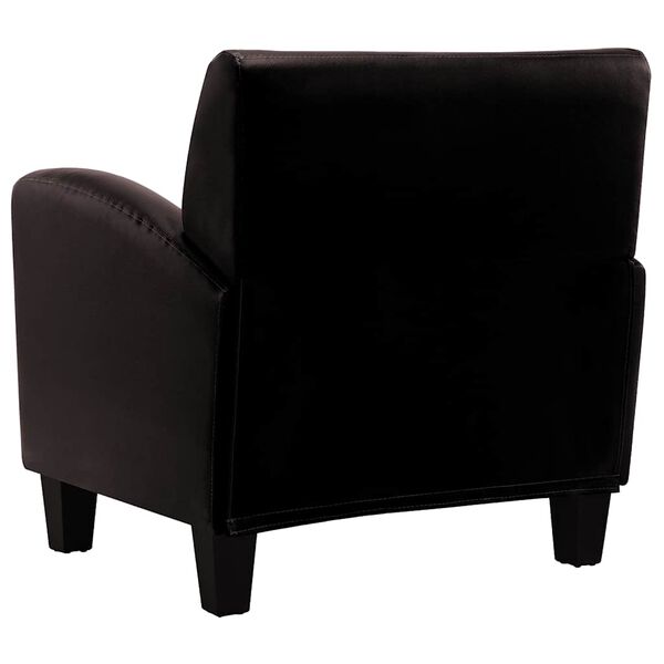 vidaXL كرسي أريكة بني داكن جلد صناعي