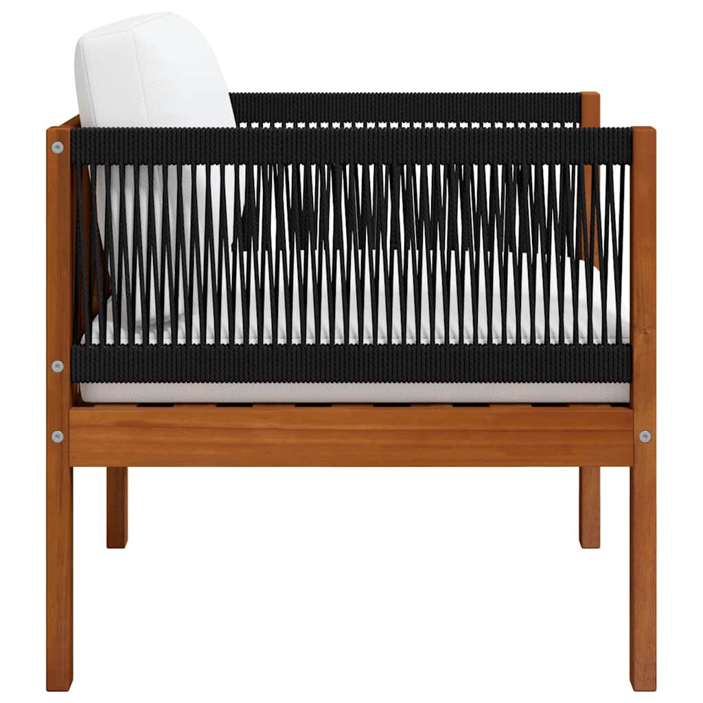 vidaXL كراسي خارجية قابلة للرص 6 ق بولي روطان رمادي