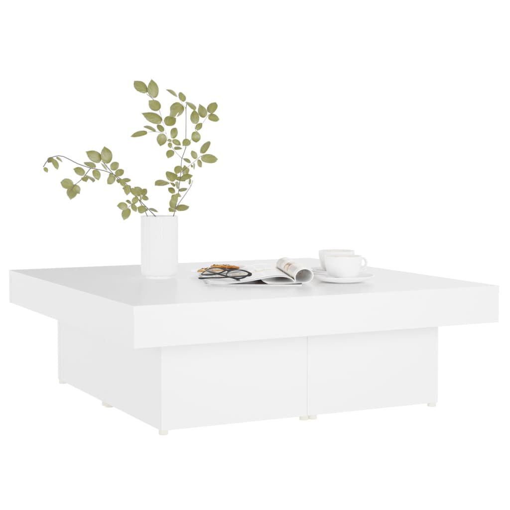 806912 vidaXL طاولة قهوة 90x90x28 سم خشب صناعي أبيض