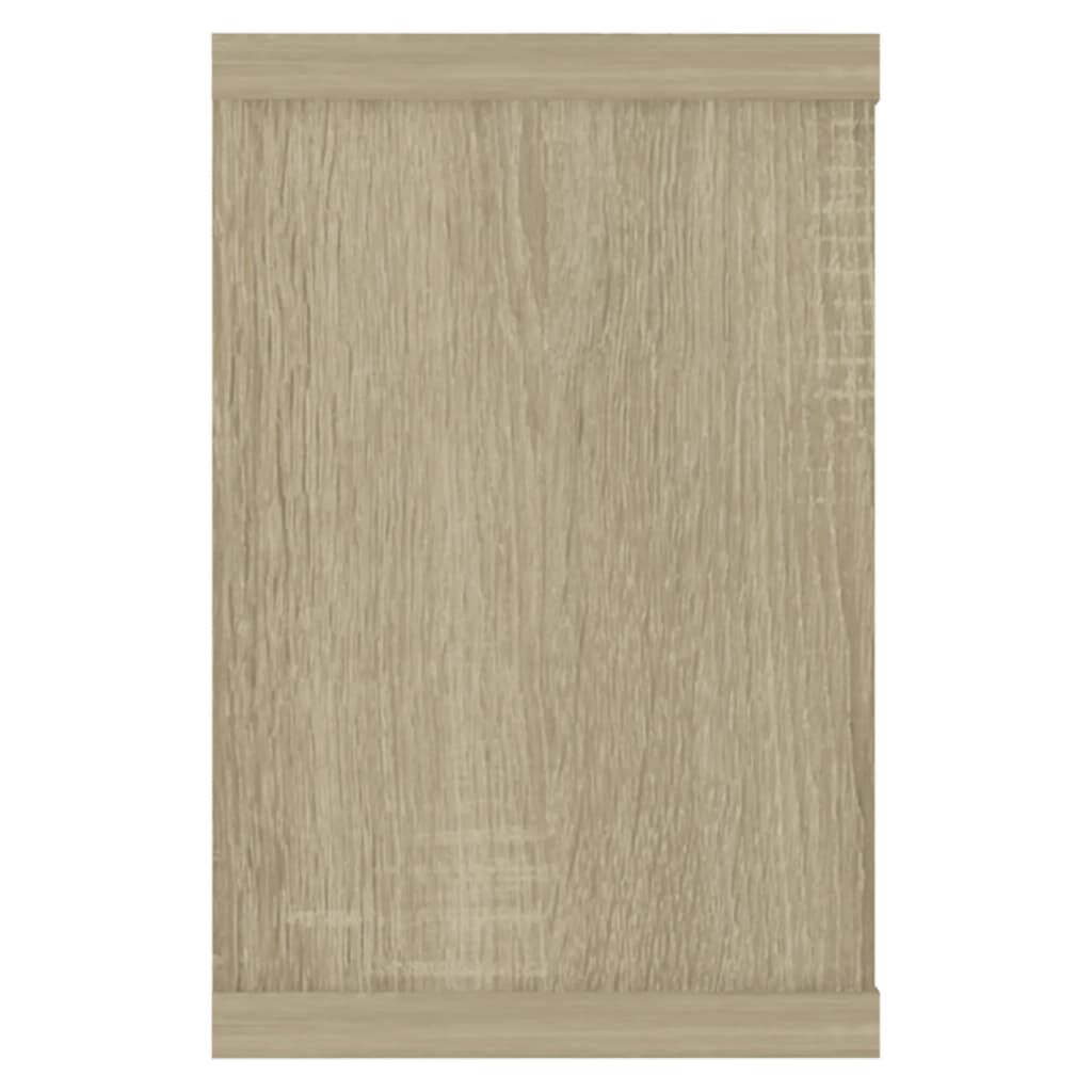 vidaXL رفوف جدارية مكعبة 4 ق سونوما أوك 60×15×23 سم خشب صناعي