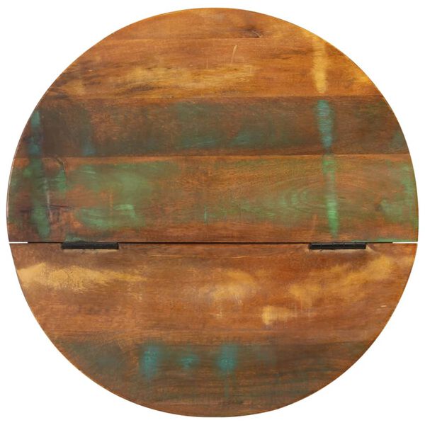 vidaXL طاولة قهوة أبيض 50×27 سم خشب مستصلح صلب