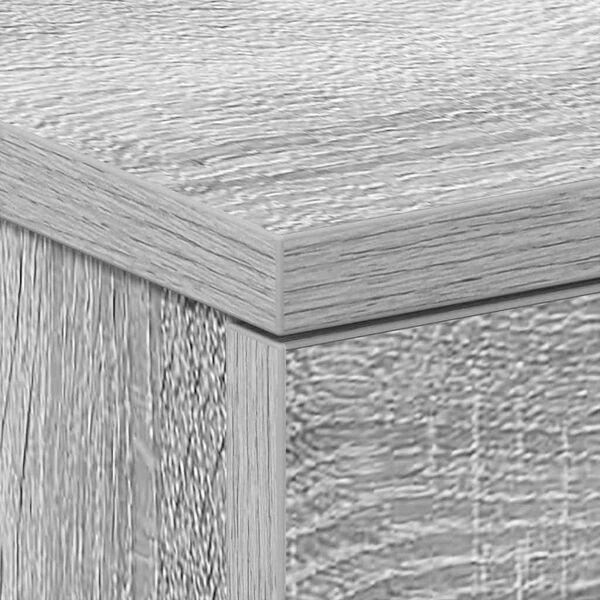 vidaXL خزانات جانب السرير 2 ق سونوما رمادي 38×35×56 سم خشب صناعي