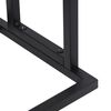 vidaXL حامل مناشف قائم بذاته لون أسود 78,5x24x48 سم حديد