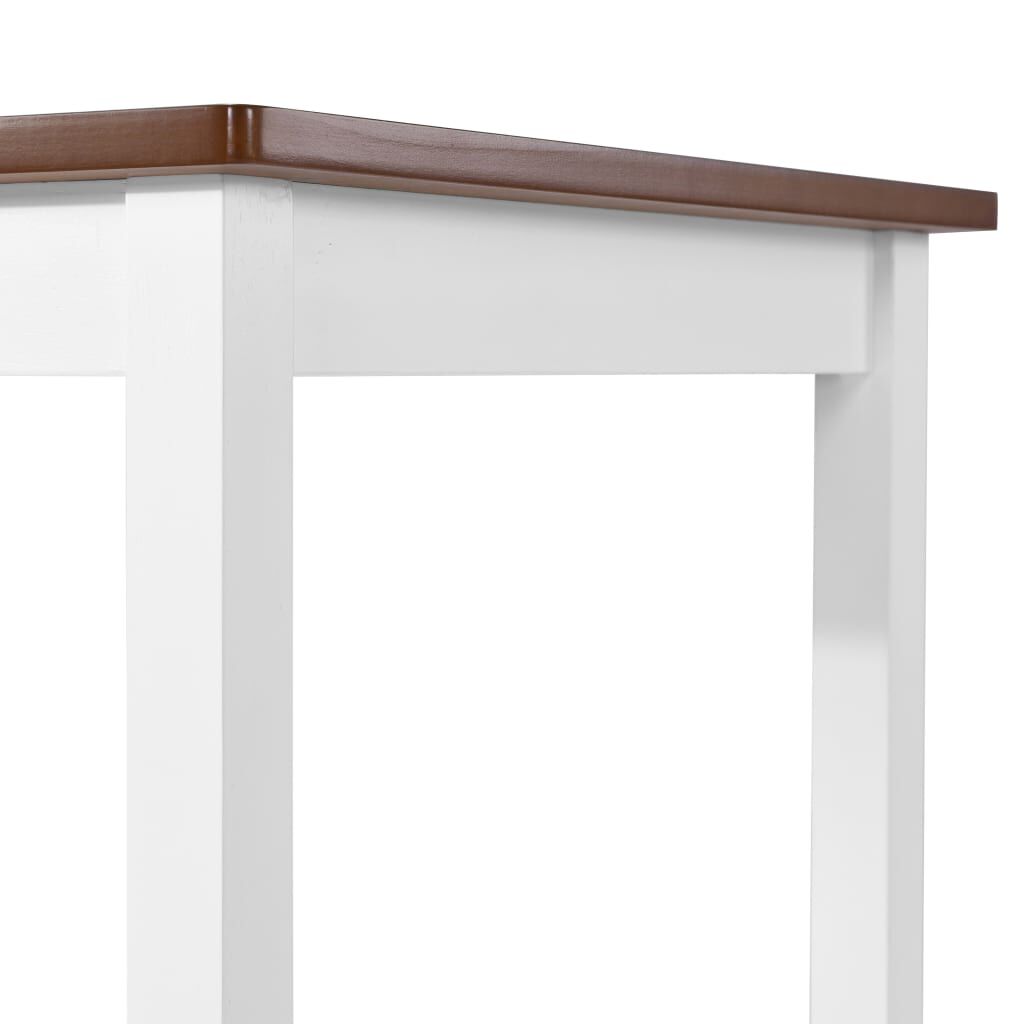 vidaXL طاولة بار خشب صلب 108×60×91 سم