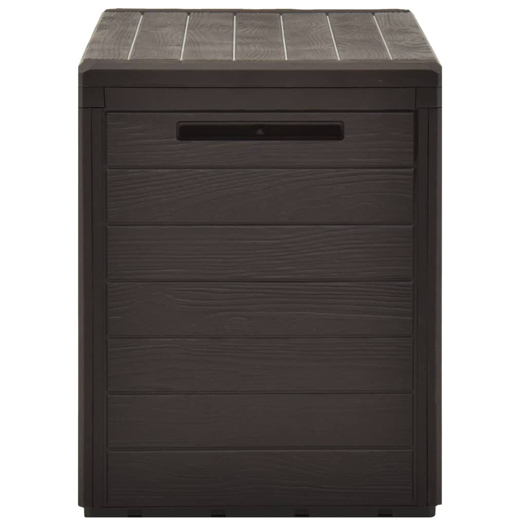 vidaXL صندوق تخزين الحديقة بني 78×44×55 سم