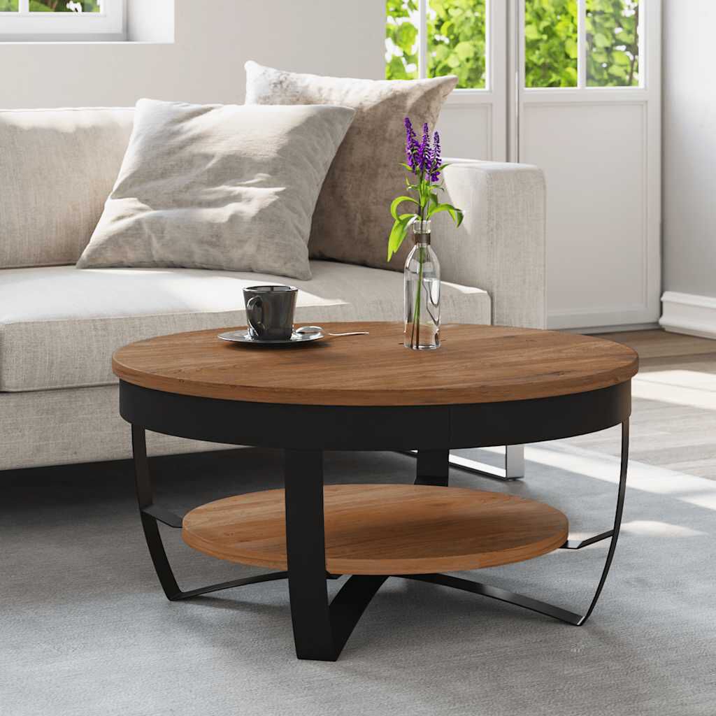 vidaXL طاولة قهوة 65×65×32 سم خشب أكاسيا صلب