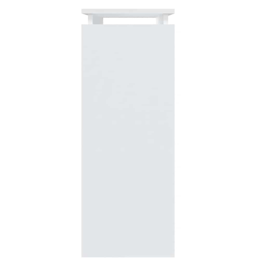 vidaXL طاولة كونسول لون أبيض 80×30×80 سم خشب صناعي