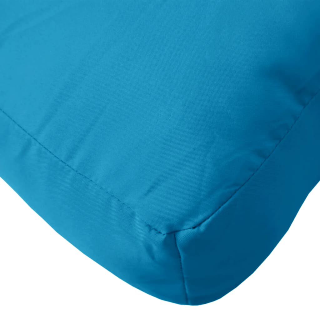 vidaXL وسادة باليت لون أزرق فاتح 50×40×12 سم قماش