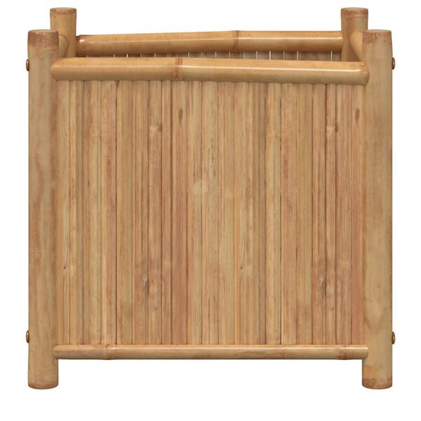 vidaXL أصيص 50x50x50 سم خيزران