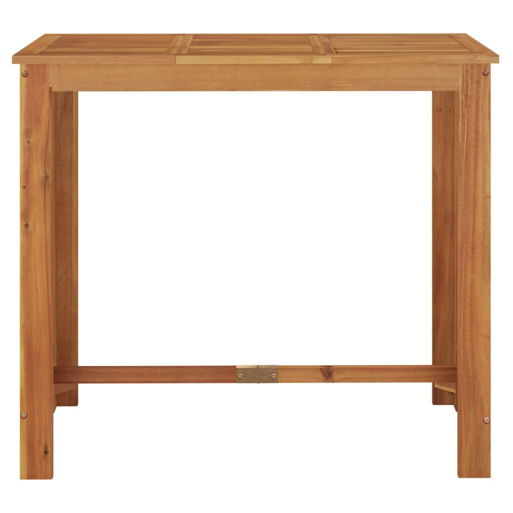 vidaXL طاولة بار حديقة 120×60×105 سم خشب أكاسيا صلب