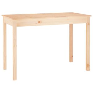 vidaXL طاولة طعام 75x55x110 سم خشب صنوبر صلب