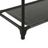 vidaXL حامل ملابس فولاذ وقماش غير منسوج 55×28.5×175 سم أسود