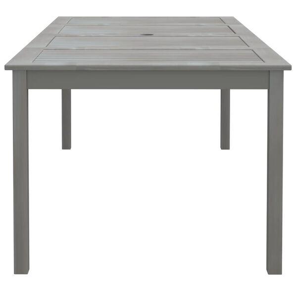 vidaXL طاولة حديقة رمادي 200×100×75 سم خشب أكاسيا صلب