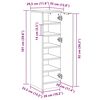 vidaXL خزانة أحذية 100x35x30 سم خشب صناعي أسود