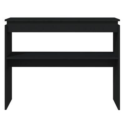 vidaXL طاولة كونسول أسود 102×30×80 سم خشب صناعي