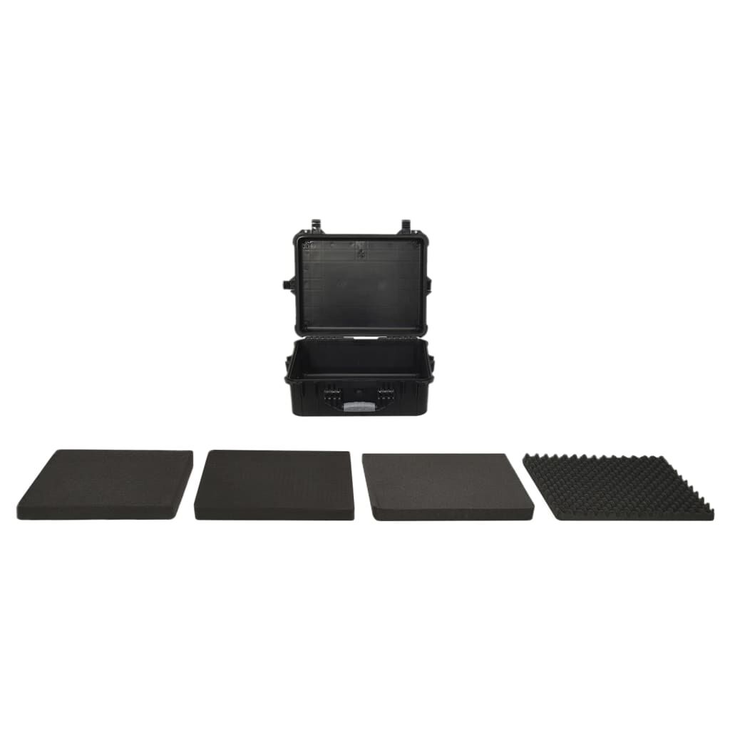 vidaXL حقيبة طيران محمولة أسود 55×43×21 سم بولي بروبيلين
